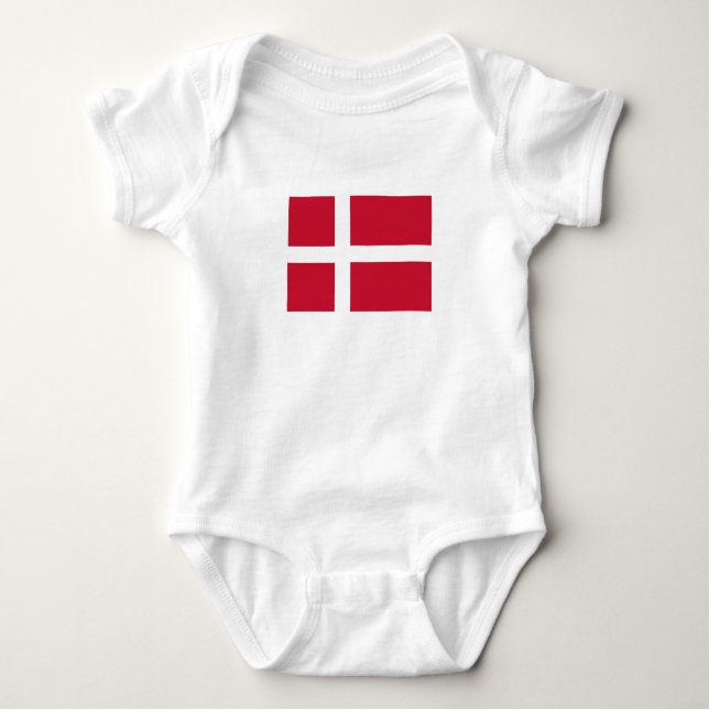 Danmarks flagga t shirt (Framsida)