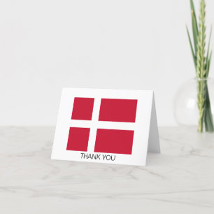 Danmarks flagga tack kort
