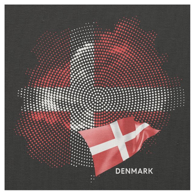 Danmarks flagga tyg (Närbild)