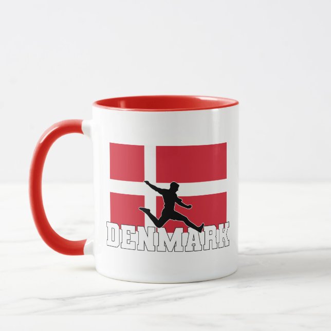 Danmarks fotbollslag mugg (Vänster)