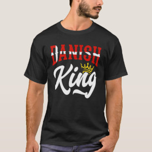 Danmarks Kung Danmark Danmark Flagga T Shirt
