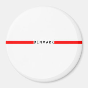 Danmarks minimalistiska flagga magnet