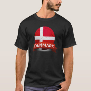 Danmarks nationella lag World Football Socci Champ T Shirt