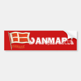 Danmarks vintage flagga Dansk fläkt-gåvor Bildekal