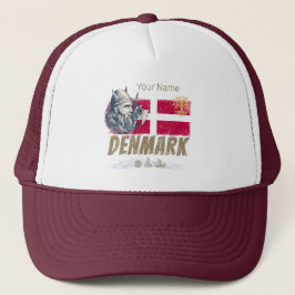 Danmarks vintage flagga viking and frakt souvenir keps