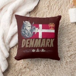 Danmarks vintage flagga viking and frakt souvenir kudde