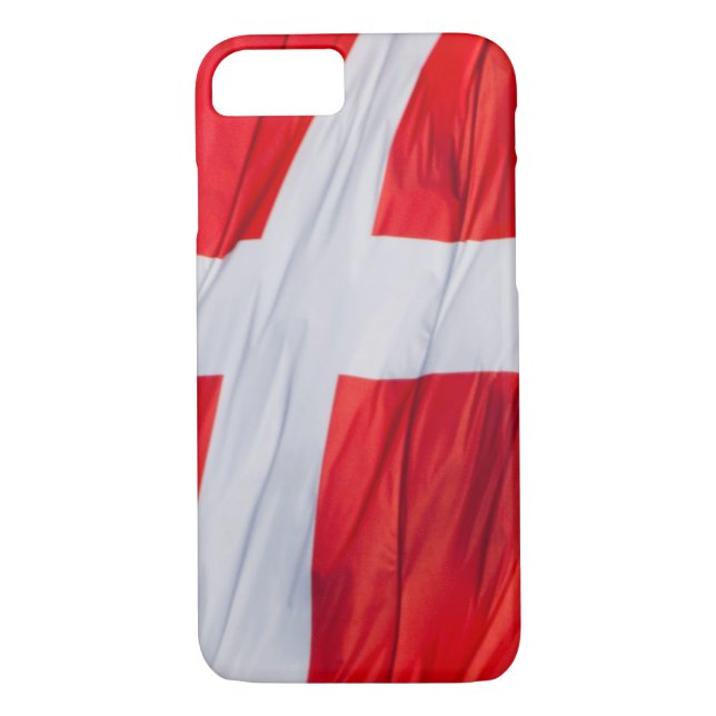 Danmarks Wave Flagga Case-Mate iPhone Skal (Baksida)
