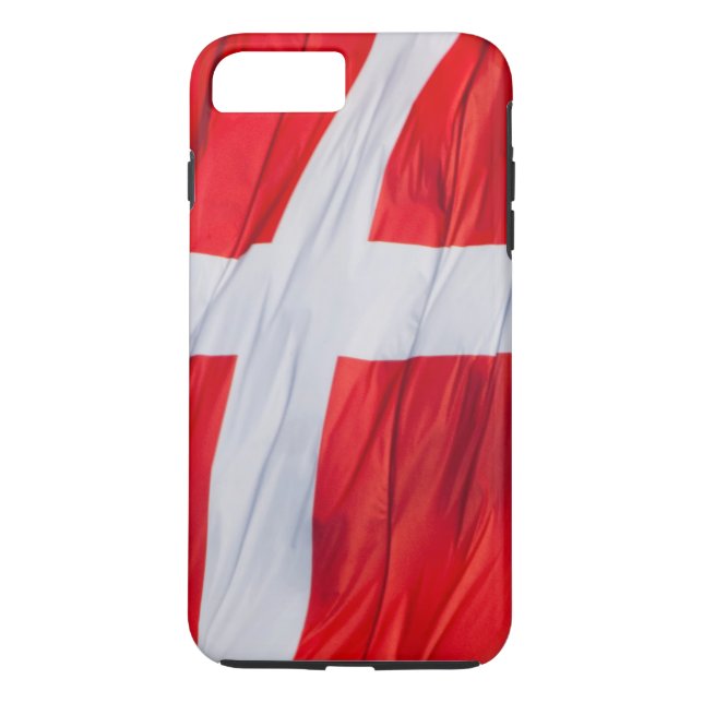 Danmarks Wave Flagga Case-Mate iPhone Skal (Baksida)