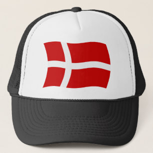 Danmarksflaggad hatt truckerkeps