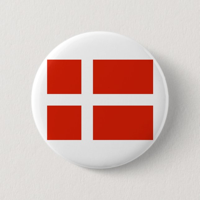 Dannebrog Danmarks Officiell Flagga Knapp (Framsida)
