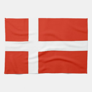 Dannebrog Danmarks Officiell Flagga Kökshandduk