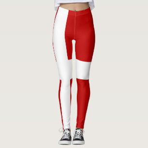 Dannebrog Danska flaggan Leggings