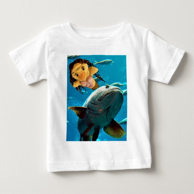 Danni the Mermaid  Baby T-Shirt (Framsida)