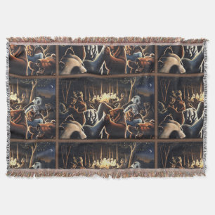Danning Bears Blanket Party Animals Throw Blanket Mysfilt