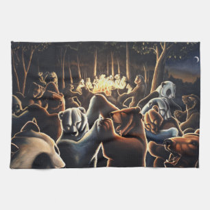 Danning Bears Towel Party Animals Bear Tea Towel Kökshandduk