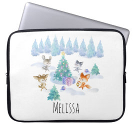 Danning Forest Animals - Julfärg Laptop Fodral