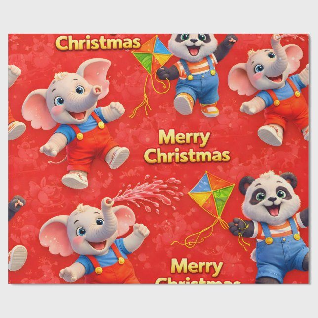 Danny and Dave Merry Christmas festive wrapping Presentpapper (Platt)