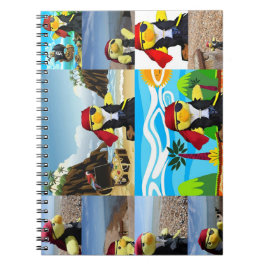 Danny Anka i Pirat Collage Notebook Anteckningsbok