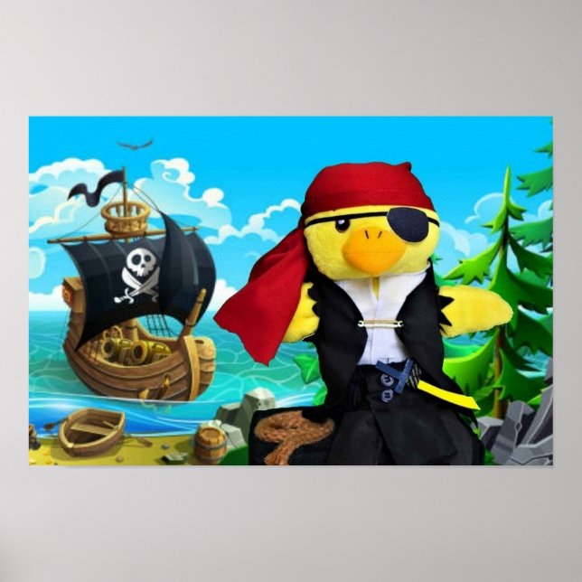 Danny Anka i Pirat. Poster (Framsidan)