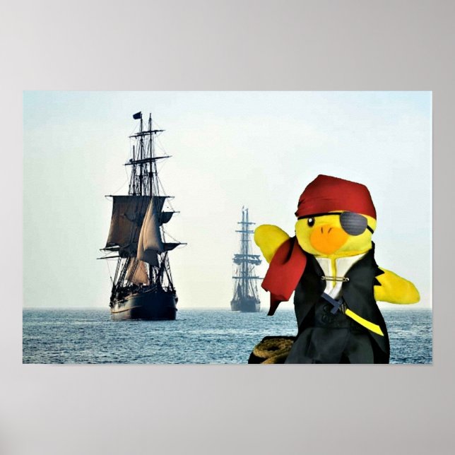 Danny Anka i Pirat. Poster (Framsidan)