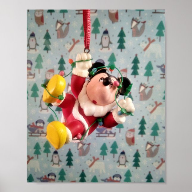 Danny Anka Santa. Träd Ornament Poster (Framsidan)