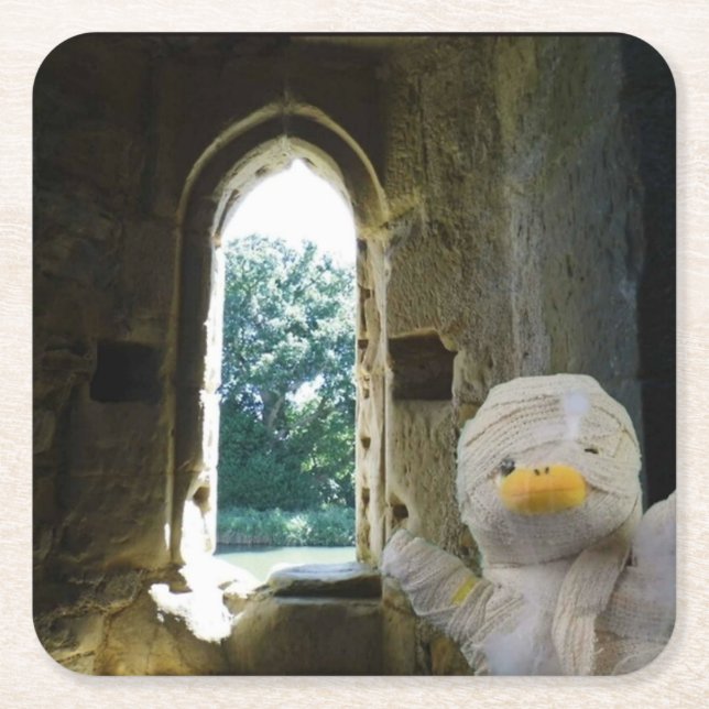 Danny Anka the Mummy Underlägg Papper Kvadrat (Framsidan)