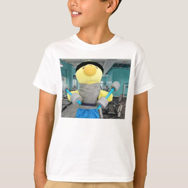 Danny Duck i gymmet T Shirt (Framsida)