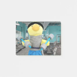 Danny Duck in the Gym Post-it Block