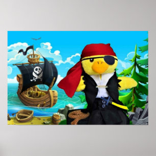Danny Duck Piraten. Poster