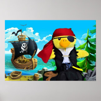Danny Duck Piraten. Poster
