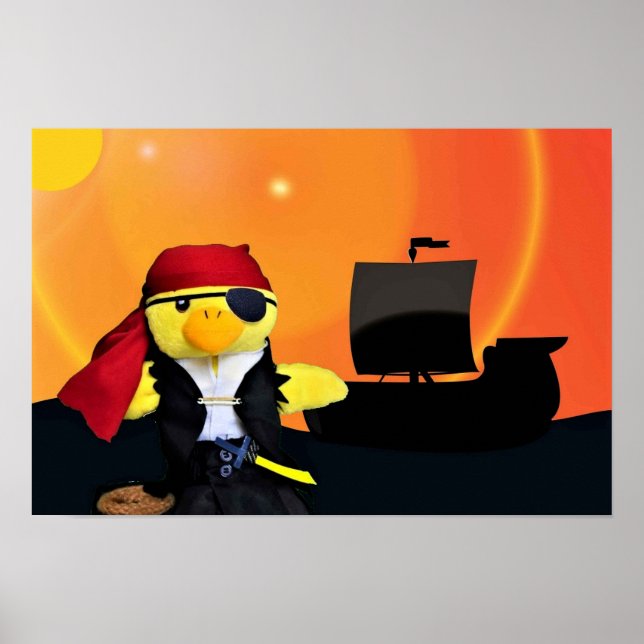 Danny Duck Piraten. Poster (Framsidan)