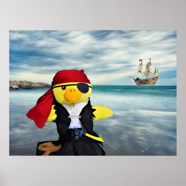 Danny Duck piraten. Poster (Framsidan)