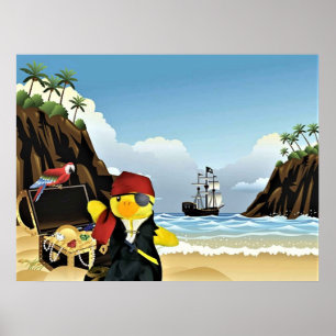 Danny Duck Piraten. Poster