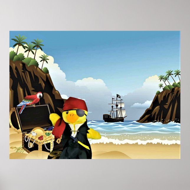 Danny Duck Piraten. Poster (Framsidan)