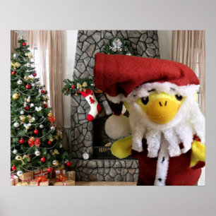 Danny Duck Santa Jul Poster