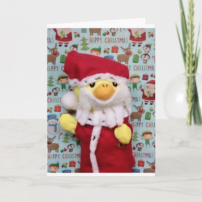 Danny Duck Santa julkort Kort (Framsida)