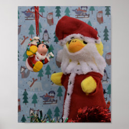 Danny Duck Santa-plakat Poster