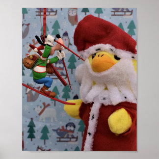 Danny Duck Santa-plakat Poster