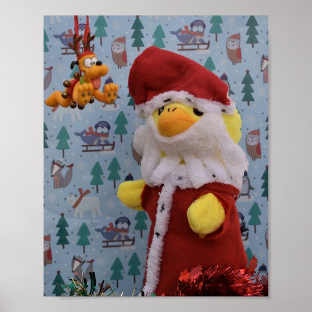 Danny Duck Santa-plakat Poster (Framsidan)