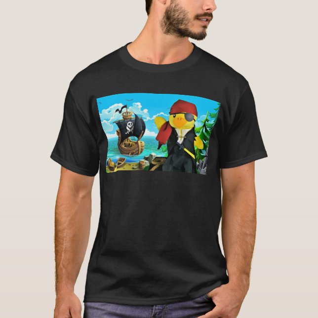 Danny Duck Sjörövar-T-Shirt T Shirt (Framsida)
