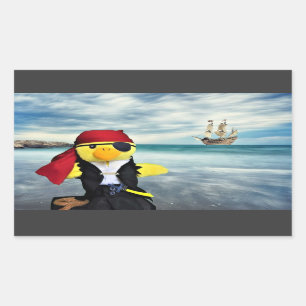 Danny Duck Sjörovaren Rektangulär Klistermärke