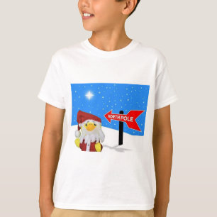 Danny Duck som tomte är på väg till Nordpolen T Shirt