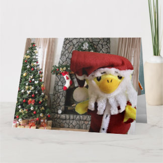 Danny Duck Tomte Julkort Kort