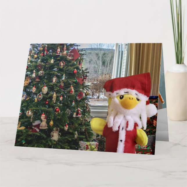 Danny Duck Tomte Julkort Kort (Framsida)