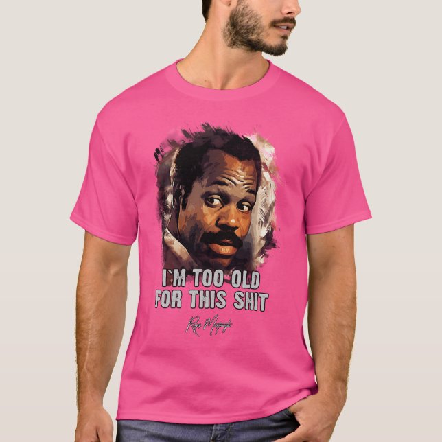 Danny Glover As Roger Murtaugh T Shirt (Framsida)