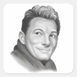 Danny Kaye Fyrkantigt Klistermärke