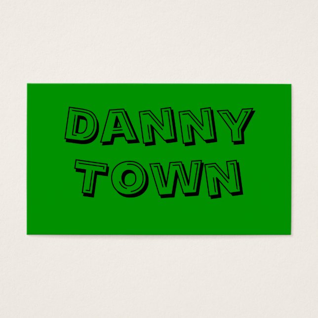 Danny, Town Visitkort (Framsidan)