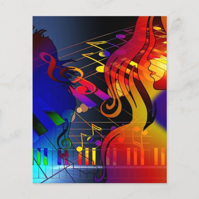 dans-409011 dans musik treble clef ljud konsert flygblad (Framsidan)