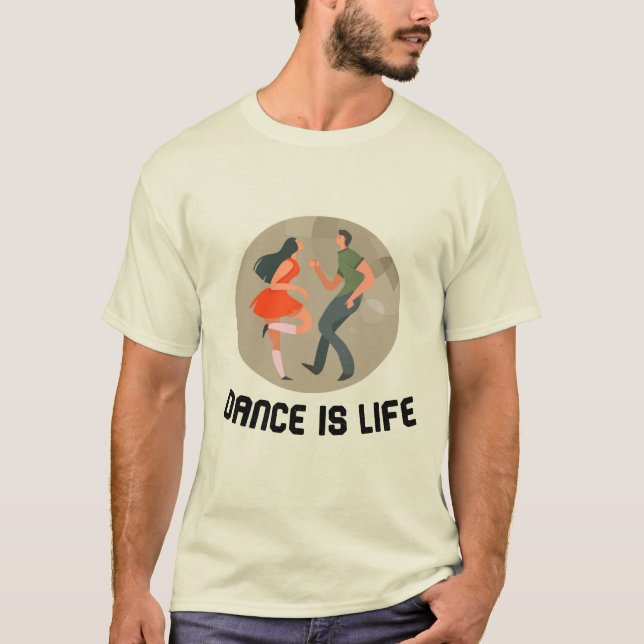 dans är livet t shirt (Framsida)