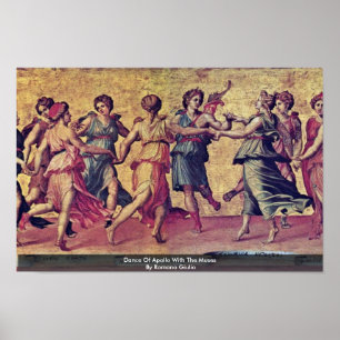Dans av Apollo med musorna vid romanoen Giulio Poster